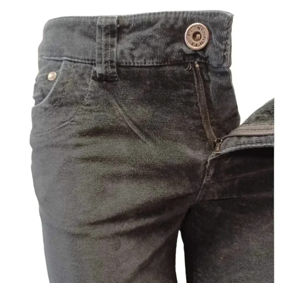 Point Zero Nicole Benisti Black Corduroy Pants Size  5 - Picture 5 of 11